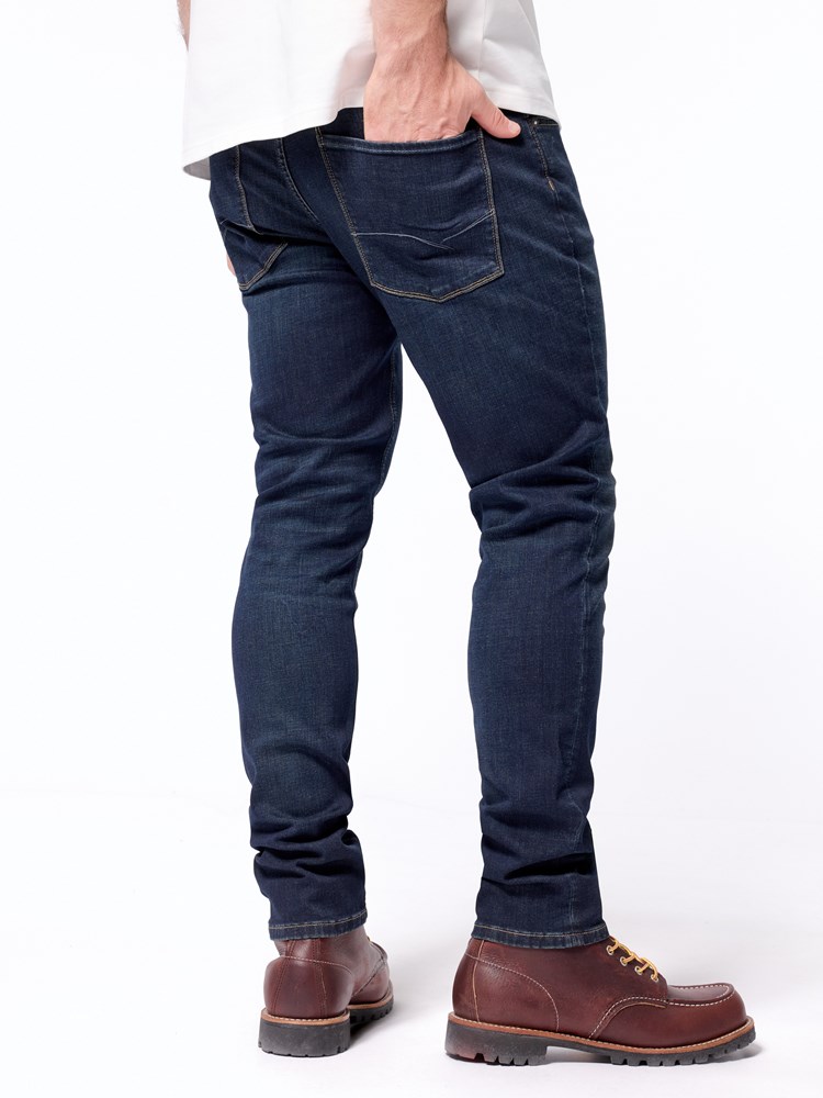 Slim Will dk.blue cross Slim will  dk. blue cross D04 Garmentwash 15.jpg_Back