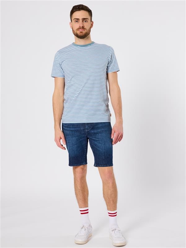 Slub striped t-shirt Slub stripe blå 19.jpg_