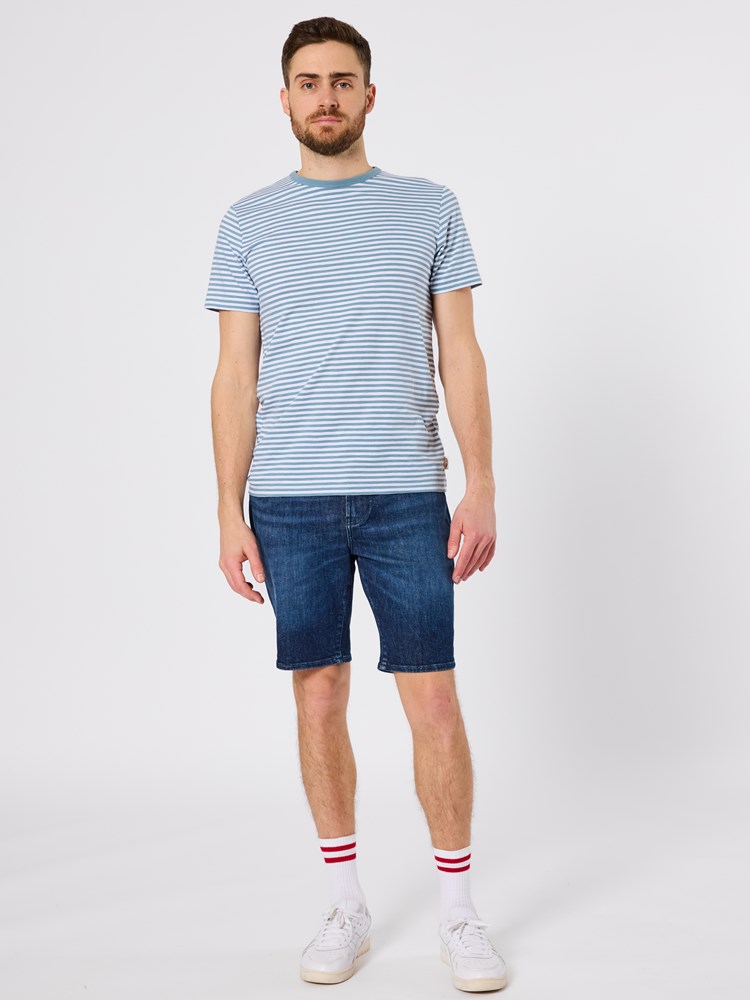 Slub striped t-shirt Slub stripe blå 19_Slub striped t-shirt ECR.jpg_