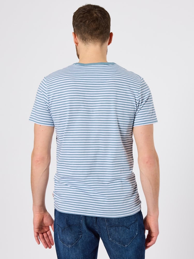 Slub striped t-shirt Slub stripe blå 52_Slub striped t-shirt ECR.jpg_
