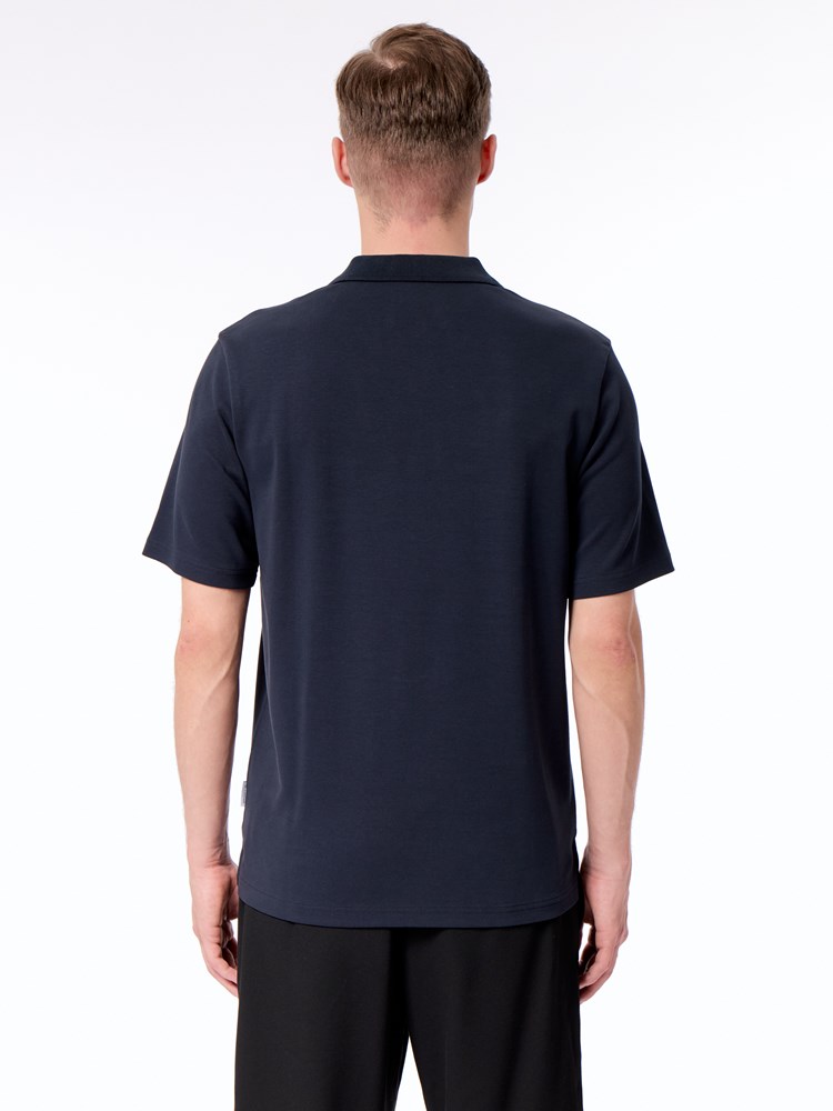 Tomas polo t-skjorte Thomas polo t-skjorte C27 Dark Navy 10_Tomas polo t-skjorte C27.jpg_Back||Back