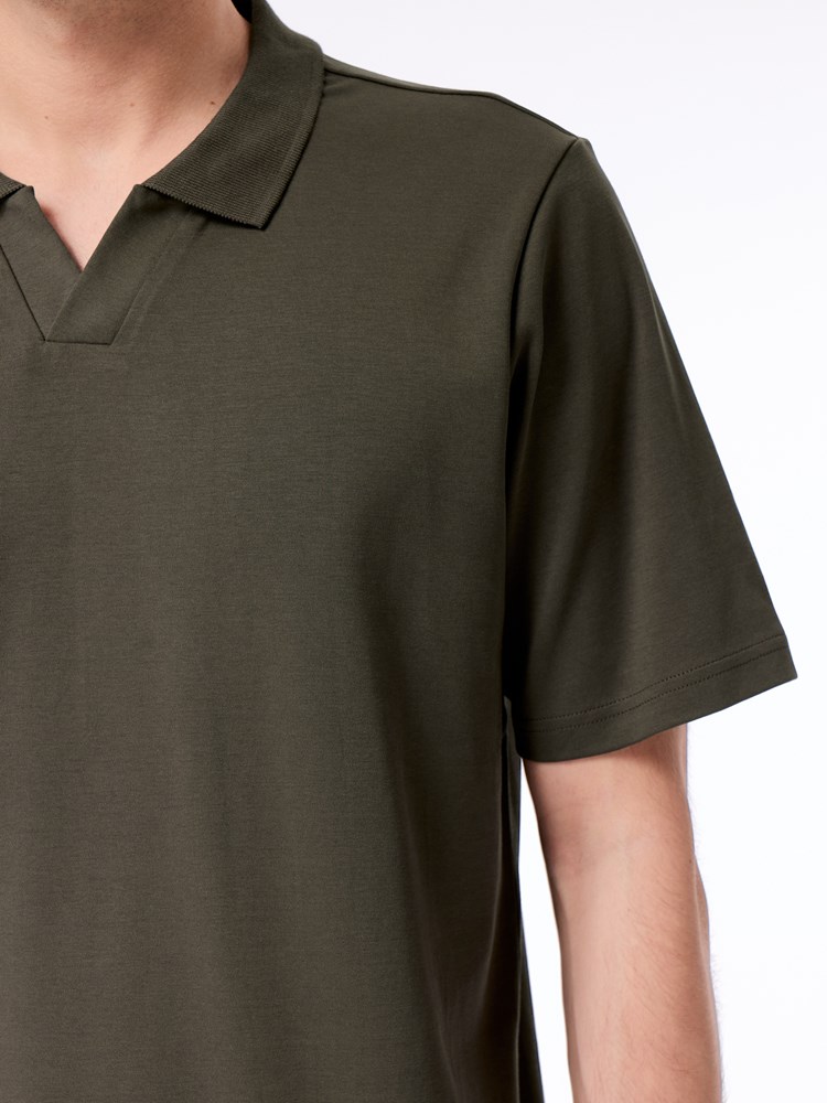 Tomas polo t-skjorte Thomas polo t-skjorte I7T Black Olive 32_Tomas polo t-skjorte I7T.jpg_