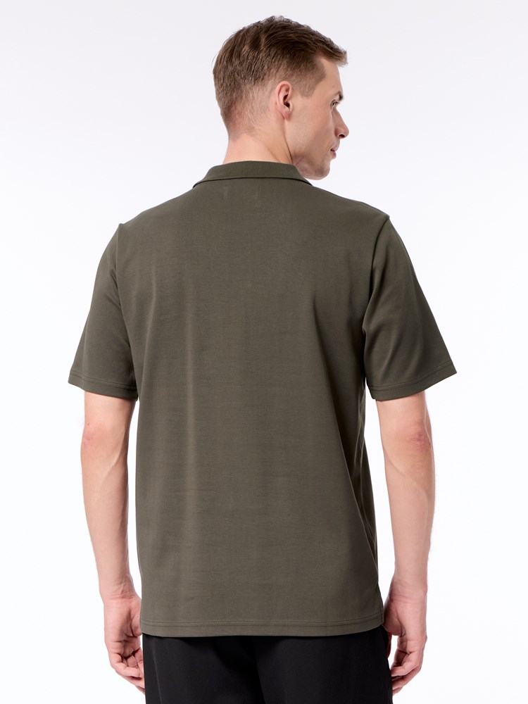 Tomas polo t-skjorte Thomas polo t-skjorte I7T Black Olive 4_Tomas polo t-skjorte I7T.jpg_