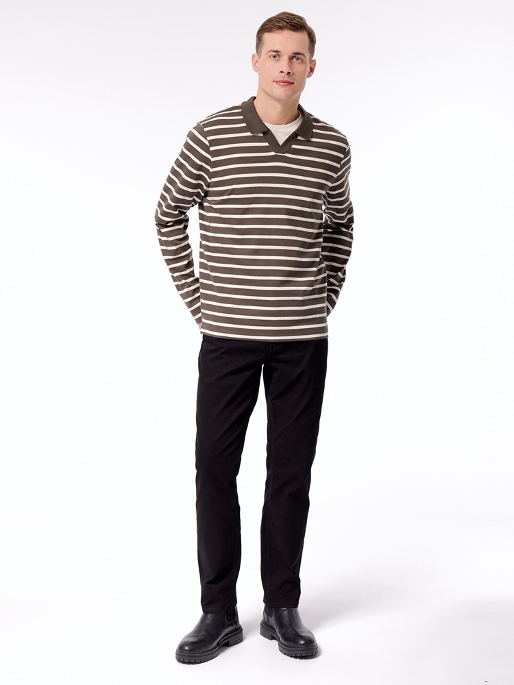 Tomas stripete LS polo Thomas stripete LS polo I7T Black Olive 5.jpg_