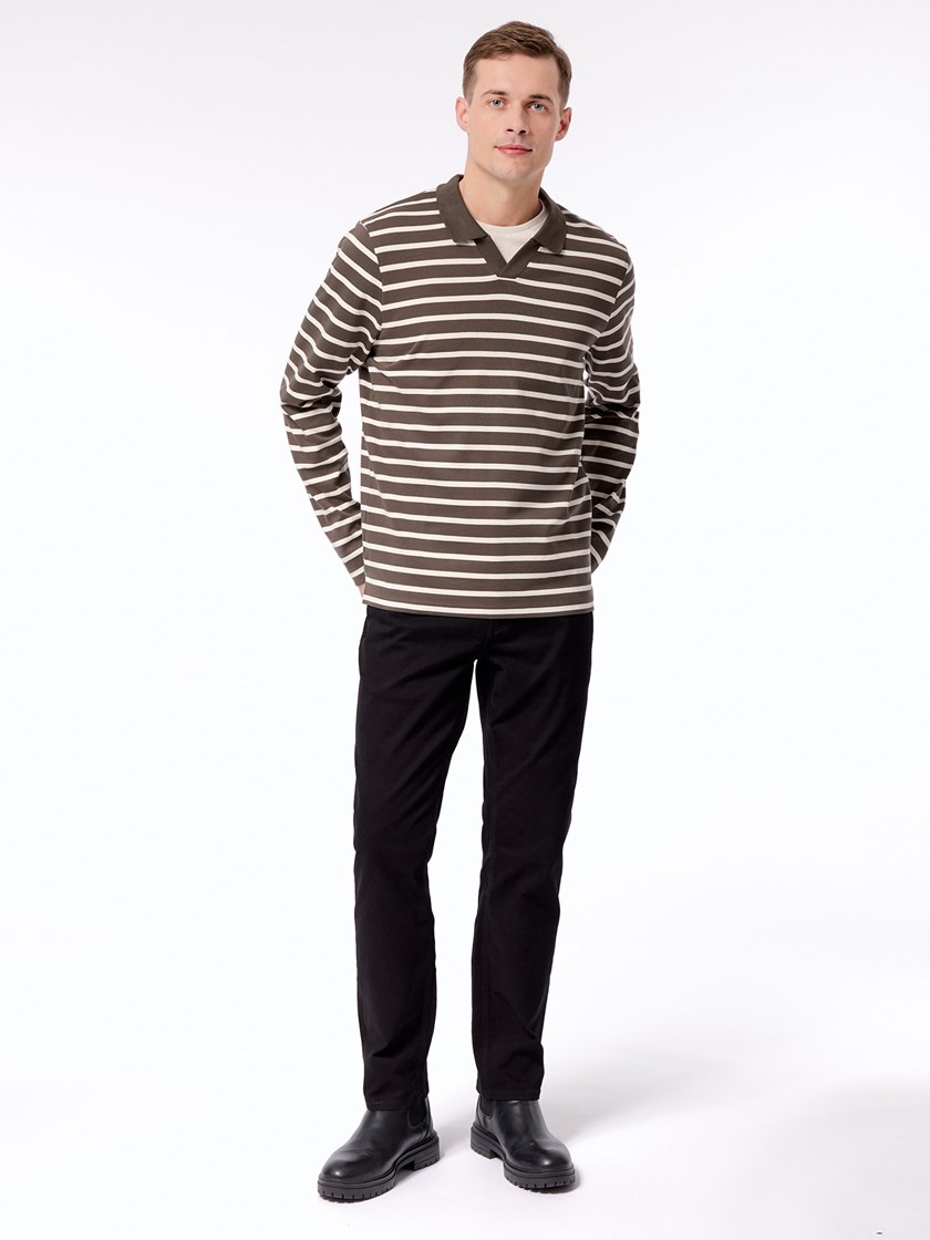 7512321 I7T Thomas stripete LS polo I7T Black Olive 5_Tomas stripete LS polo I7T.jpg_