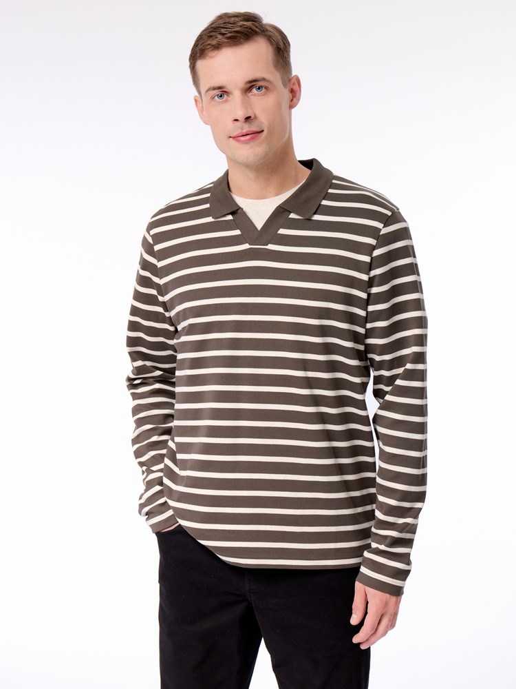 Tomas stripete LS polo Thomas stripete LS polo I7T Black Olive 9_Tomas stripete LS polo I7T.jpg_